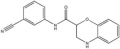 N-(3-cyanophenyl)-3,4-dihydro-2H-1,4-benzoxazine-2-carboxamide Structure