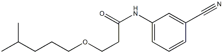 N-(3-cyanophenyl)-3-[(4-methylpentyl)oxy]propanamide