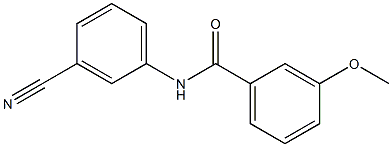 N-(3-cyanophenyl)-3-methoxybenzamide,,结构式