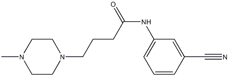 N-(3-cyanophenyl)-4-(4-methylpiperazin-1-yl)butanamide Structure