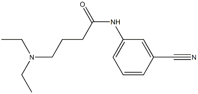 N-(3-cyanophenyl)-4-(diethylamino)butanamide,,结构式