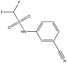 N-(3-cyanophenyl)difluoromethanesulfonamide 化学構造式