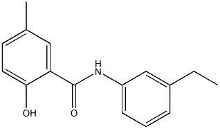 N-(3-ethylphenyl)-2-hydroxy-5-methylbenzamide Struktur