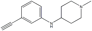 N-(3-ethynylphenyl)-1-methylpiperidin-4-amine Struktur