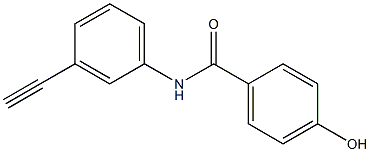 N-(3-ethynylphenyl)-4-hydroxybenzamide Struktur