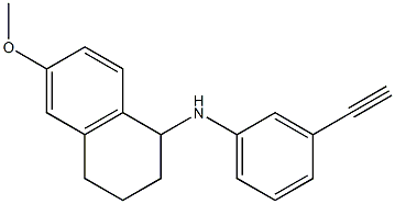 N-(3-ethynylphenyl)-6-methoxy-1,2,3,4-tetrahydronaphthalen-1-amine Struktur
