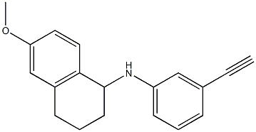 N-(3-ethynylphenyl)-6-methoxy-1,2,3,4-tetrahydronaphthalen-1-amine 结构式