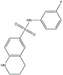  N-(3-fluorophenyl)-1,2,3,4-tetrahydroquinoline-6-sulfonamide