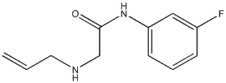 N-(3-fluorophenyl)-2-(prop-2-en-1-ylamino)acetamide Structure