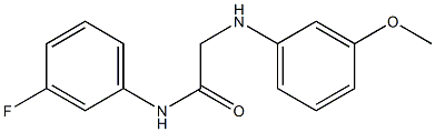 N-(3-fluorophenyl)-2-[(3-methoxyphenyl)amino]acetamide Struktur