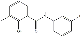 N-(3-fluorophenyl)-2-hydroxy-3-methylbenzamide Structure