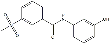 N-(3-hydroxyphenyl)-3-methanesulfonylbenzamide Structure