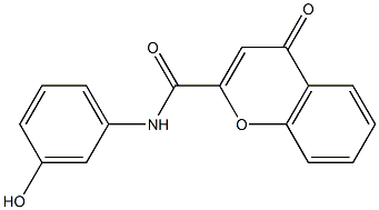 N-(3-hydroxyphenyl)-4-oxo-4H-chromene-2-carboxamide Structure