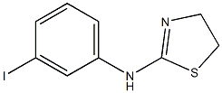 N-(3-iodophenyl)-4,5-dihydro-1,3-thiazol-2-amine 结构式