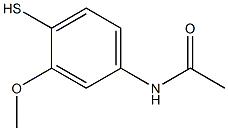 N-(3-methoxy-4-sulfanylphenyl)acetamide,,结构式