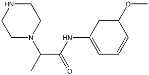  N-(3-methoxyphenyl)-2-(piperazin-1-yl)propanamide