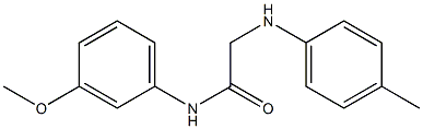 N-(3-methoxyphenyl)-2-[(4-methylphenyl)amino]acetamide Structure