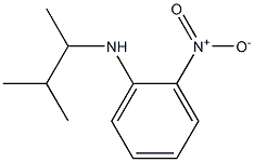 N-(3-methylbutan-2-yl)-2-nitroaniline Struktur