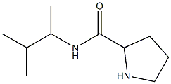 N-(3-methylbutan-2-yl)pyrrolidine-2-carboxamide,,结构式