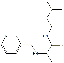 N-(3-methylbutyl)-2-[(pyridin-3-ylmethyl)amino]propanamide