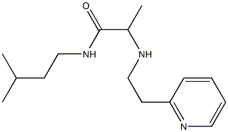 N-(3-methylbutyl)-2-{[2-(pyridin-2-yl)ethyl]amino}propanamide