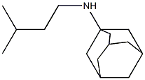N-(3-methylbutyl)adamantan-1-amine 化学構造式