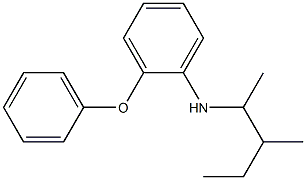 N-(3-methylpentan-2-yl)-2-phenoxyaniline,,结构式