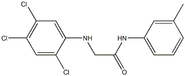  N-(3-methylphenyl)-2-[(2,4,5-trichlorophenyl)amino]acetamide