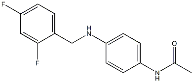 N-(4-{[(2,4-difluorophenyl)methyl]amino}phenyl)acetamide Structure