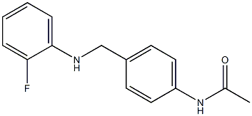 N-(4-{[(2-fluorophenyl)amino]methyl}phenyl)acetamide Struktur