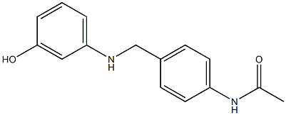 N-(4-{[(3-hydroxyphenyl)amino]methyl}phenyl)acetamide Structure