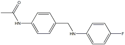 N-(4-{[(4-fluorophenyl)amino]methyl}phenyl)acetamide Struktur