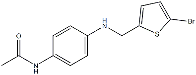 N-(4-{[(5-bromothiophen-2-yl)methyl]amino}phenyl)acetamide Structure