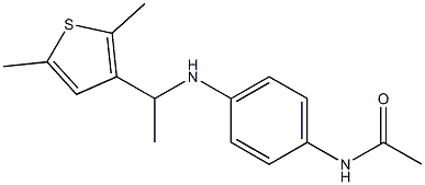  N-(4-{[1-(2,5-dimethylthiophen-3-yl)ethyl]amino}phenyl)acetamide