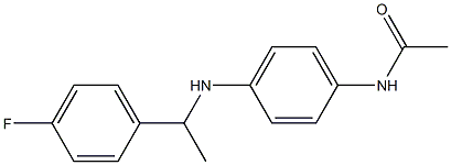 N-(4-{[1-(4-fluorophenyl)ethyl]amino}phenyl)acetamide 结构式