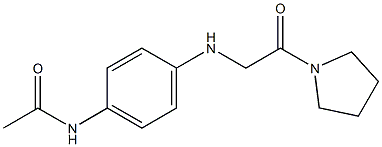 N-(4-{[2-oxo-2-(pyrrolidin-1-yl)ethyl]amino}phenyl)acetamide Structure