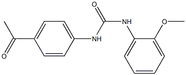 N-(4-acetylphenyl)-N'-(2-methoxyphenyl)urea Structure
