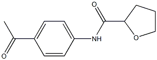 N-(4-acetylphenyl)tetrahydrofuran-2-carboxamide Structure