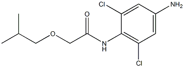 N-(4-amino-2,6-dichlorophenyl)-2-(2-methylpropoxy)acetamide Struktur