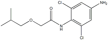 N-(4-amino-2,6-dichlorophenyl)-2-(2-methylpropoxy)acetamide 结构式