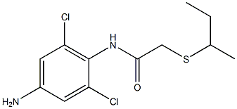 N-(4-amino-2,6-dichlorophenyl)-2-(butan-2-ylsulfanyl)acetamide Structure