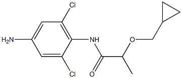 N-(4-amino-2,6-dichlorophenyl)-2-(cyclopropylmethoxy)propanamide Structure