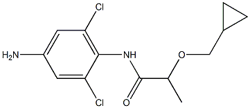 N-(4-amino-2,6-dichlorophenyl)-2-(cyclopropylmethoxy)propanamide Struktur