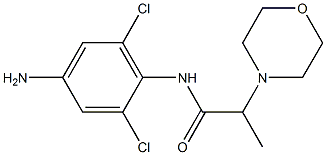 N-(4-amino-2,6-dichlorophenyl)-2-(morpholin-4-yl)propanamide 结构式