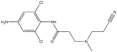 N-(4-amino-2,6-dichlorophenyl)-3-[(2-cyanoethyl)(methyl)amino]propanamide Structure