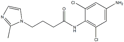 N-(4-amino-2,6-dichlorophenyl)-4-(2-methyl-1H-imidazol-1-yl)butanamide