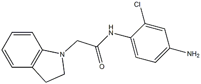 N-(4-amino-2-chlorophenyl)-2-(2,3-dihydro-1H-indol-1-yl)acetamide