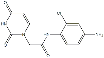 N-(4-amino-2-chlorophenyl)-2-(2,4-dioxo-1,2,3,4-tetrahydropyrimidin-1-yl)acetamide Struktur