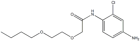 N-(4-amino-2-chlorophenyl)-2-(2-butoxyethoxy)acetamide 化学構造式