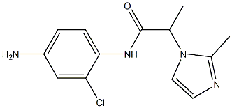 N-(4-amino-2-chlorophenyl)-2-(2-methyl-1H-imidazol-1-yl)propanamide Struktur